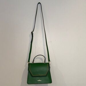 Roberta Rossi Green Handbag with Gold Accents